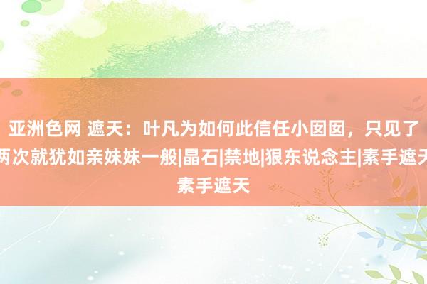 亚洲色网 遮天：叶凡为如何此信任小囡囡，只见了两次就犹如亲妹妹一般|晶石|禁地|狠东说念主|素手遮天